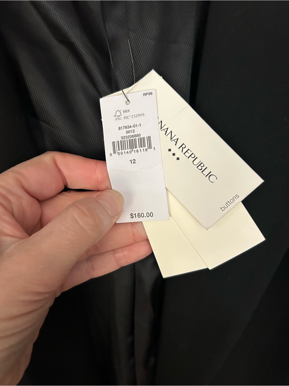 Banana Republic Black Tailored Blazer - Picture 5 of 5